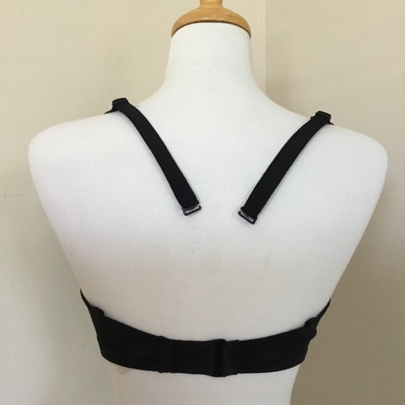 PINK Victoria's Secret Bra Black Lace Push-up Size 34DD - Picture 3 of 7